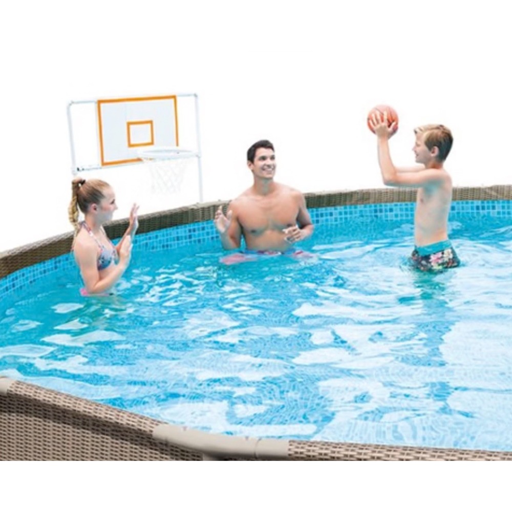 Summer Waves Basketball Set with Basketball Hoop for Framed Pools. NIB